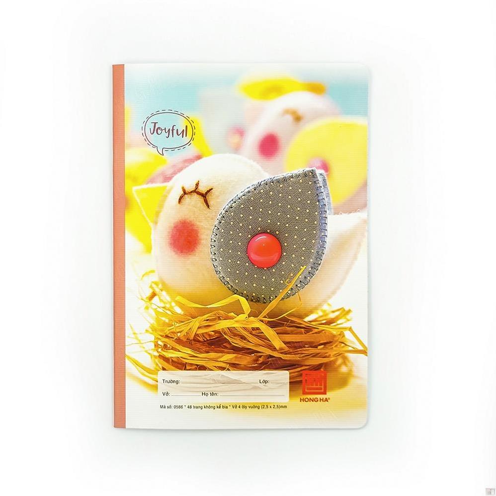 Vở 4 ô ly 48 trang Hồng Hà Joyful  - Hồng Hà
