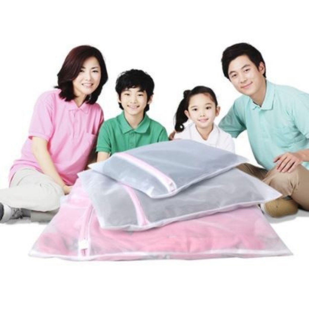 Túi giặt đồ máy giặt, chất liệu sợi lưới dai chắc bền bỉ kích thước 50x60cm - MAMI.TITI