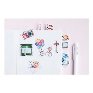 Hình dán trang trí sticker chủ đề du lịch STK044