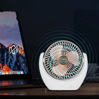 Quạt Tích Điện Super Fan, Quạt Để Bàn 3 Chế Độ Mát Nhỏ Gọn Tiện Lợi Khi Mang Theo