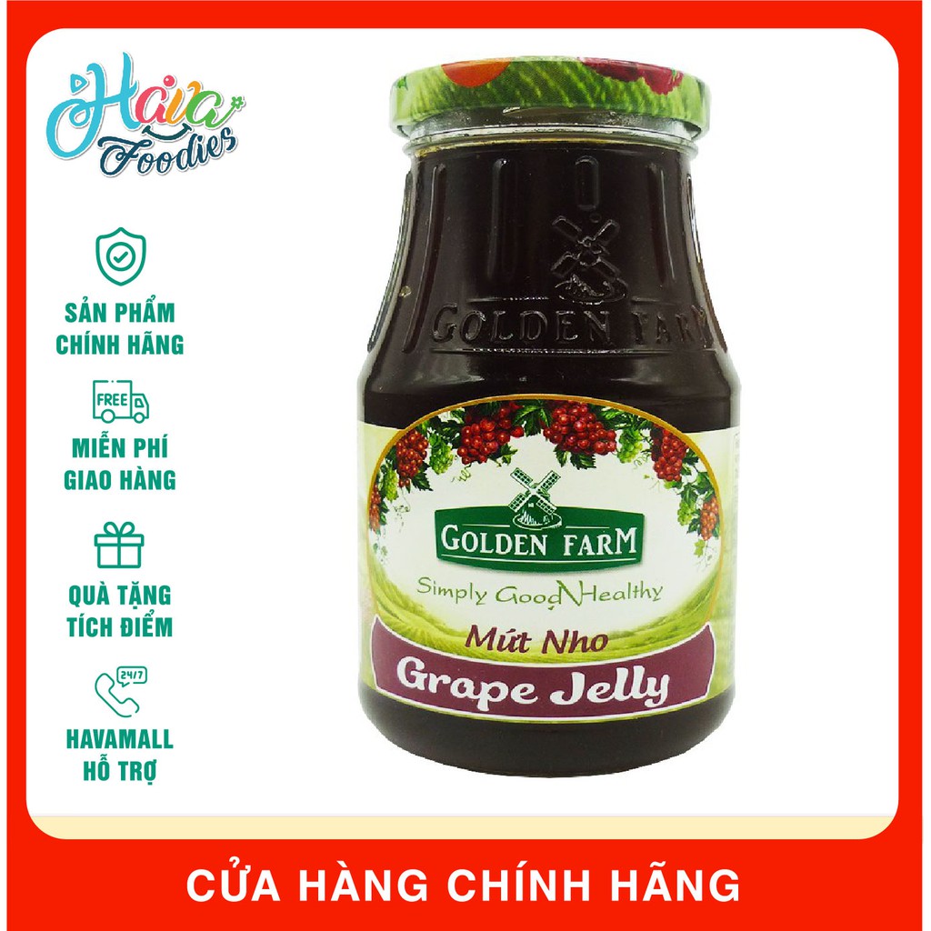 [DATE MỚI NHẤT]  Mứt Nho Golden Farm