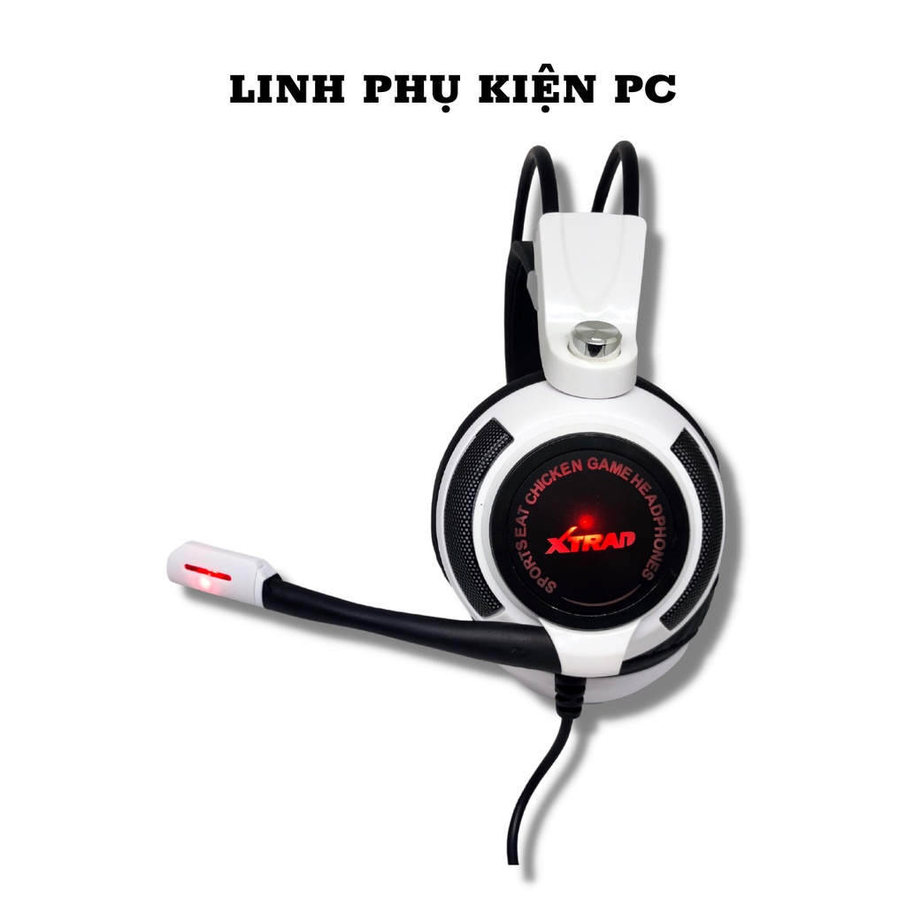 Tai nghe game giá rẻ Xstrad led bảy màu jack kết nối 3.5 truyền thống