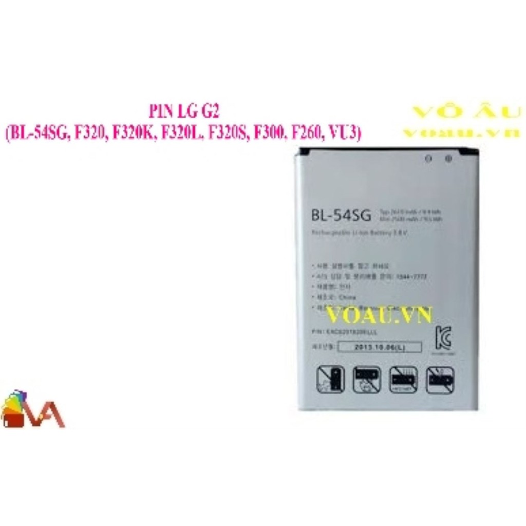 PIN LG G2 (BL-54SG, F320, F320K, F320L, F320S, F300, F260, VU3) [chính hãng]