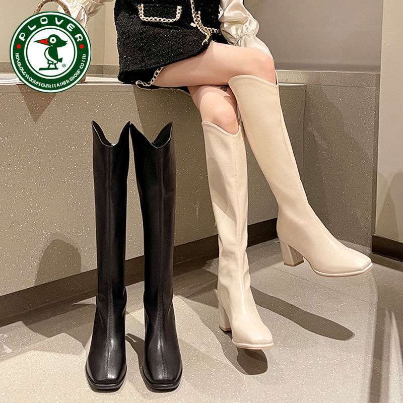 Giày bốt cổ cao đến đầu gối thiết kế mới cá tính thời trang dành cho nữ