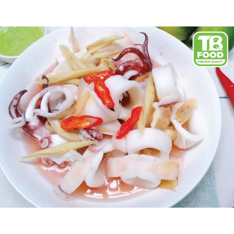 Mực ống cắt khúc 500gr