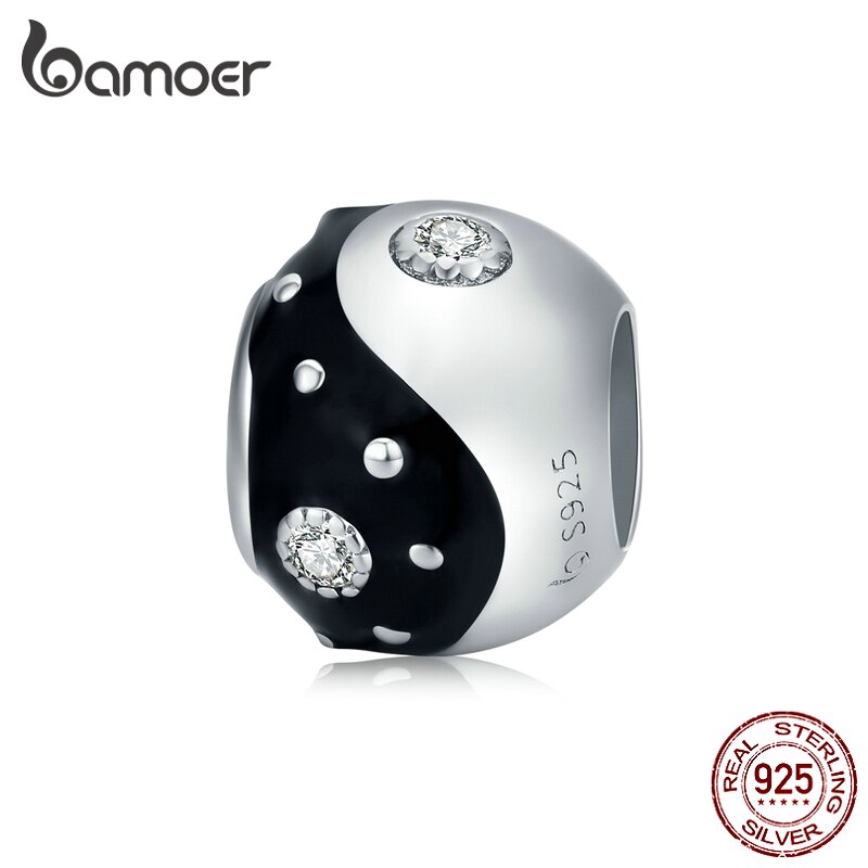 Hạt xỏ vòng tay Bamoer DIY bằng bạc thật dùng để vòng tay/dây chuyền