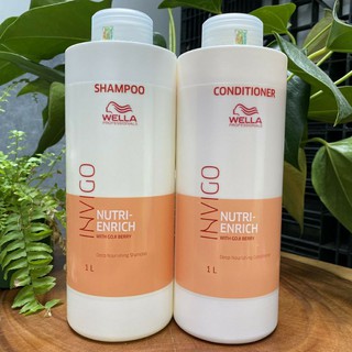DẦU GỘI XẢ WELLA ENRICH CHO TÓC KHÔ XƠ HƯ TỔN 1000ML