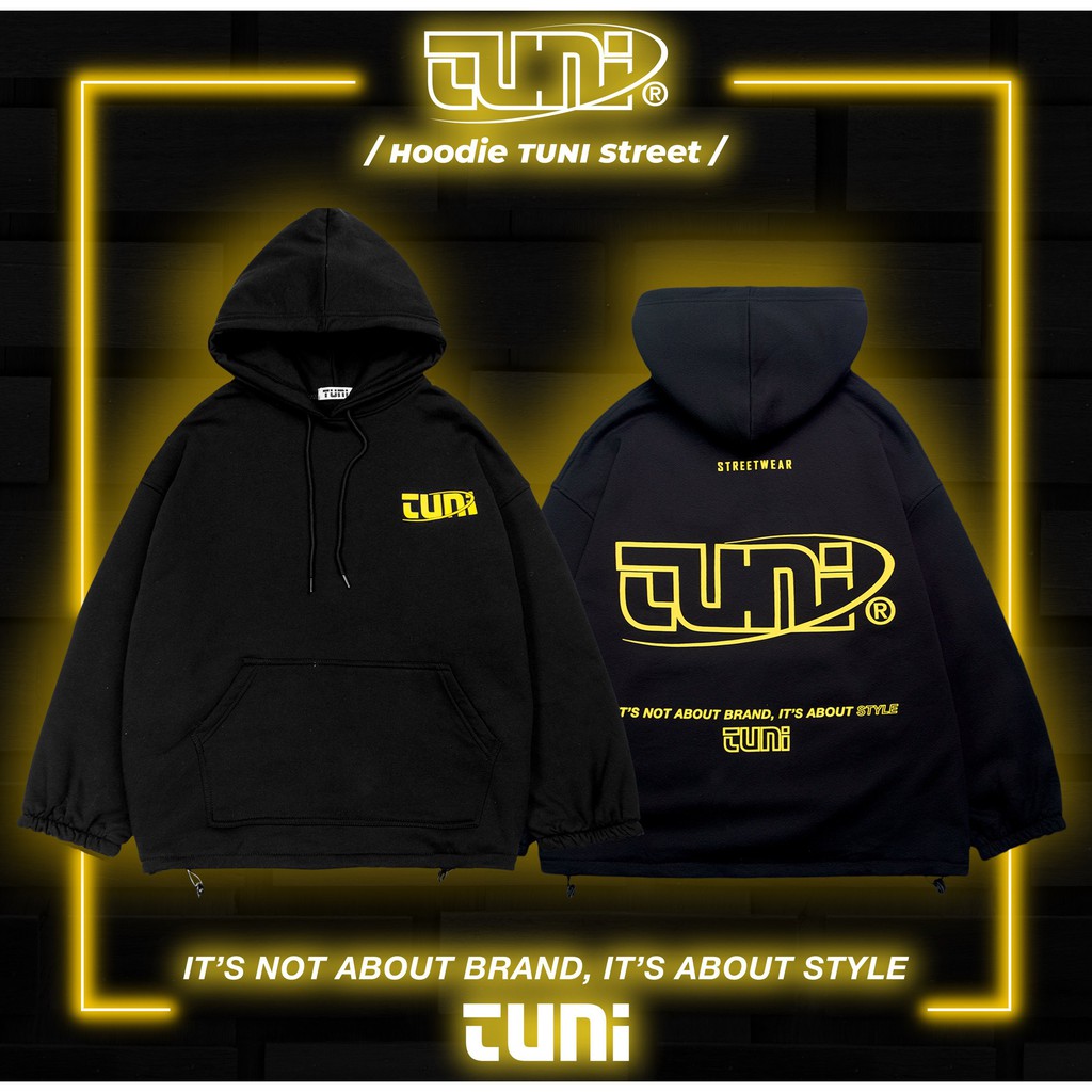 [Mã SKAMCLU7 giảm 10% tối đa 50K đơn 0Đ] Áo Khoác Form Rộng Unisex HOODIE TUNI STREET Vải Nỉ Bông Dày Dặn - Tuni Store | BigBuy360 - bigbuy360.vn