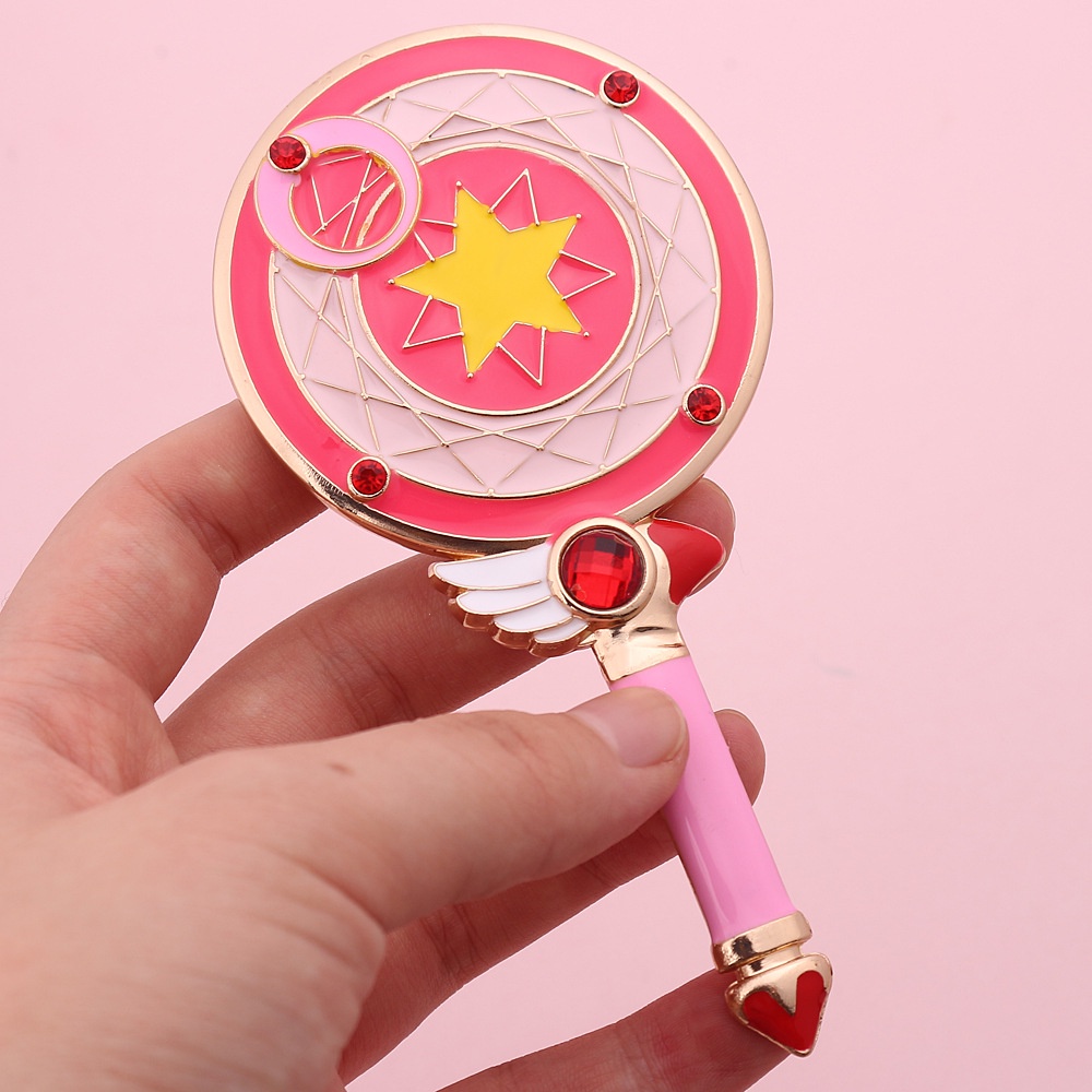 Gương Trang Điểm Di Động Hình Gậy Sakura Hoạt Hình Dễ Thương Đa Ứng Dụng