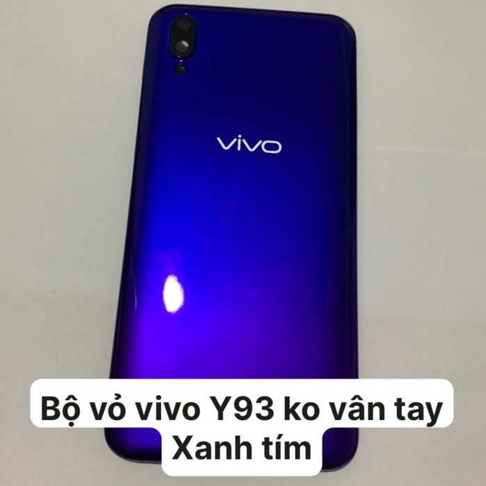 Bộ vỏ điện thoại full zin Vivo Y93 không vân tay - bộ gồm lưng, sường, phím bấm, kính camera