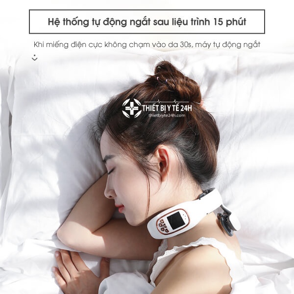 Máy Massage Cổ 6 Đầu Mát Xa Thông Minh, 15 Mức Cường Độ Hỗ Trợ Giảm Đau Mỏi [Giao Hàng Miễn Phí]