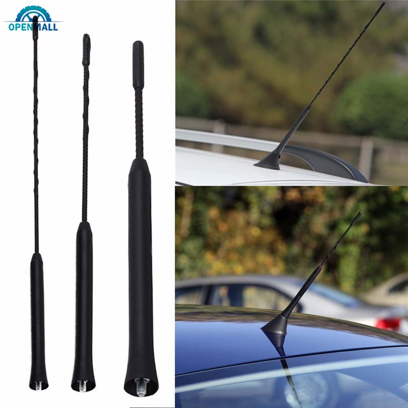 OM 9/11/16 Inch Stubby Antenna Universal Car Roof Mast Stereo Radio FM/AM Signal Amplified Antenna