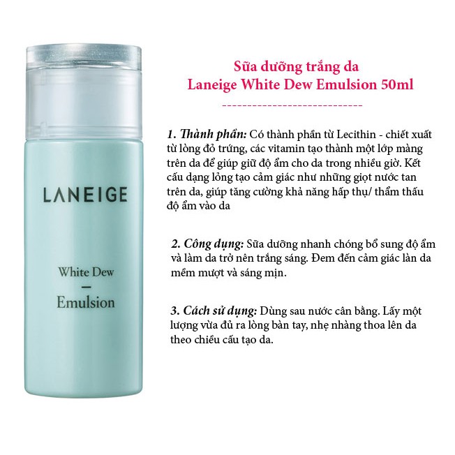 Bộ dưỡng trắng hồng tinh khiết Laneige Clear C Advanced Effector Ex.