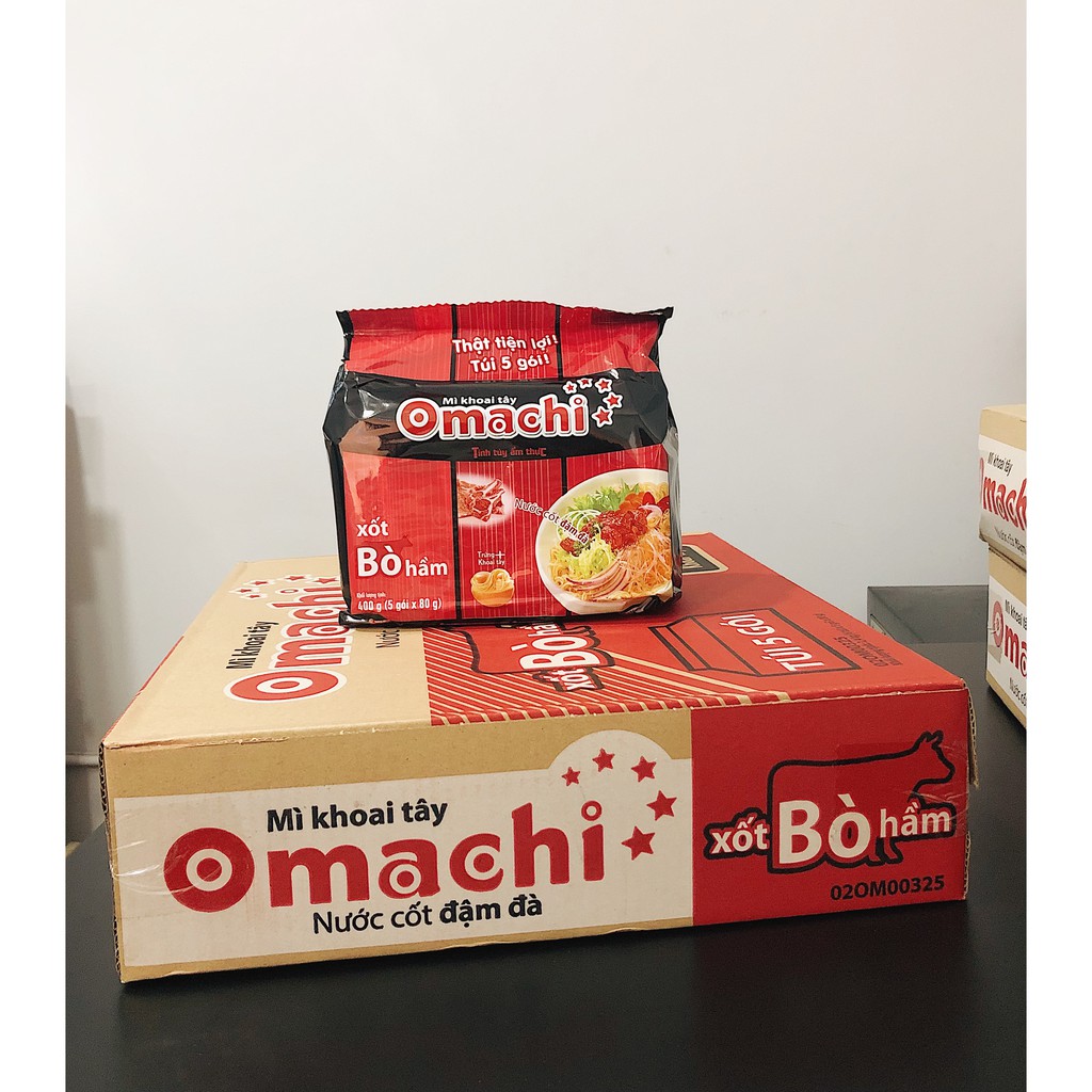 Mì omachi xốt bò hầm 80g x 30 gói | BigBuy360 - bigbuy360.vn