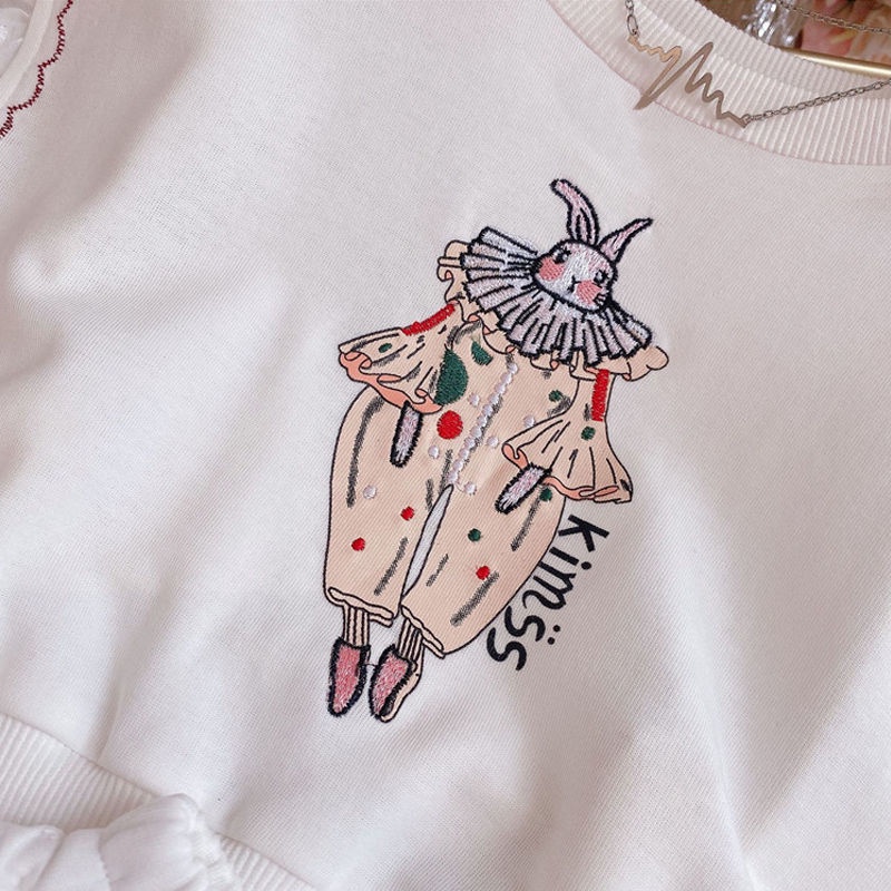 Bộ Đồ In Hình Hoạt Hình Thời Trang Mùa Hè Hàn Quốc 2022 Dành Cho Bé Gái 3-14 Tuổi