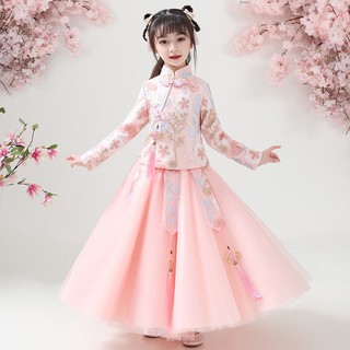 Bộ Hán Phục Truyền Thống Trung Hoa Cho Bé Gái 520.vn