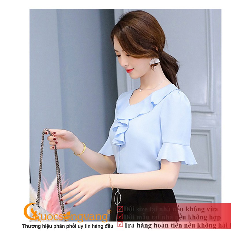 Áo sơ mi nữ trắng áo sơ mi công sở nữ GLA261 Cuocsongvang