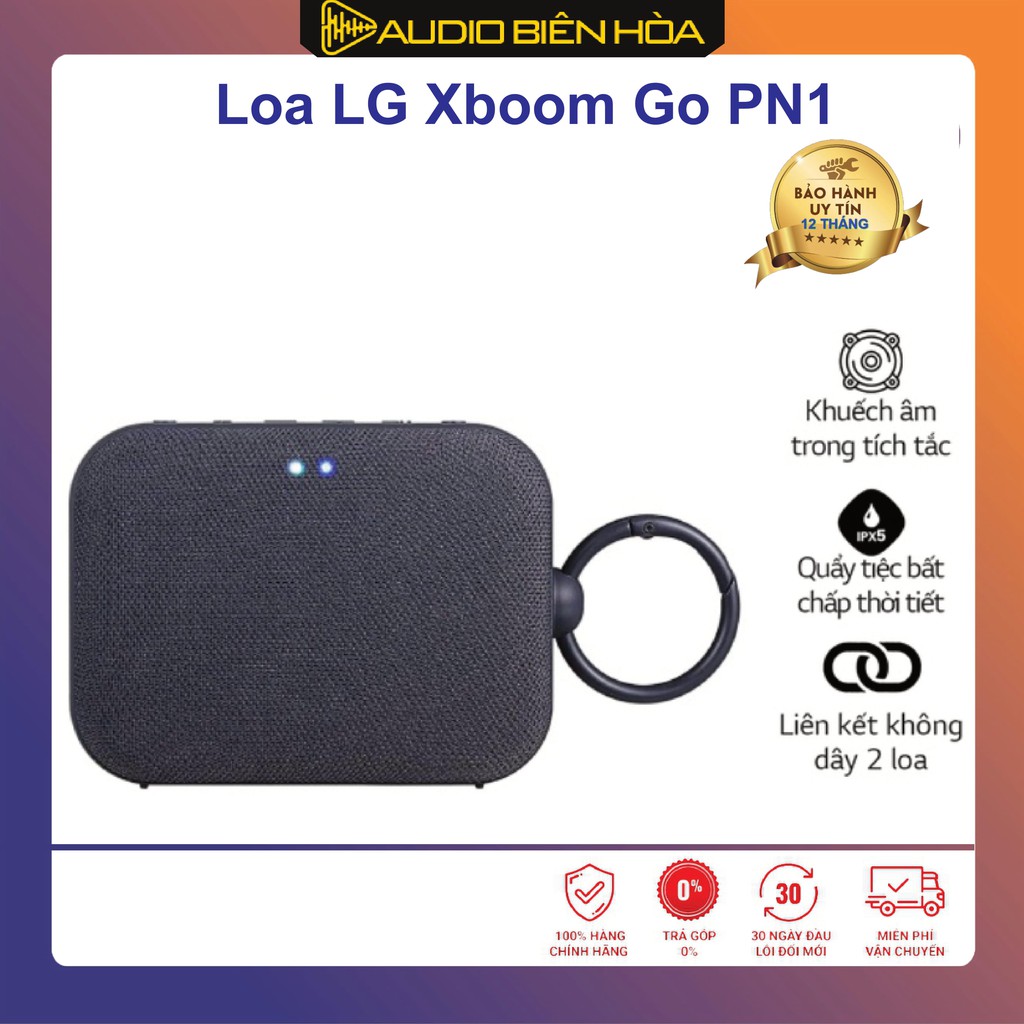 Loa Bluetooth di động LG XBOOMGo PN1 - Hàng chính hãng bảo hành 12 tháng