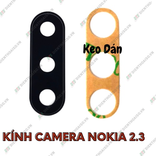 Mặt kính camera nokia 2.3 có sẵn keo dán