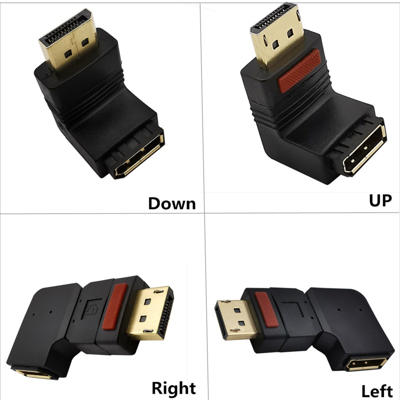 Bộ ChuyểN ĐổI BTM 90 Displayport Sang Female° Bộ Chuyển Đổi Góc Lên / Xuống / Trái / Phải