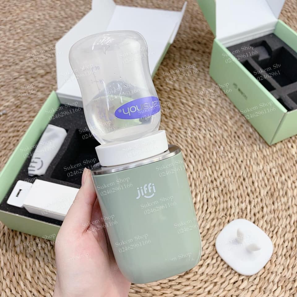 Máy hâm sữa di động / Máy hâm sữa mini Jiffi không dây cực tiện lợi