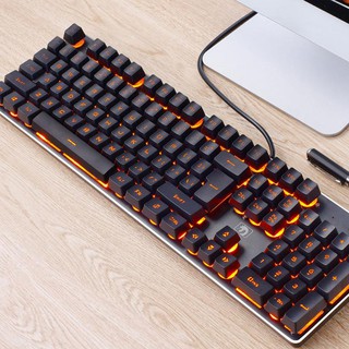 Bàn phím cơ Gaming K101, bàn phím cơ hỗ trợ game thủ có đèn LED cao cấp free ship