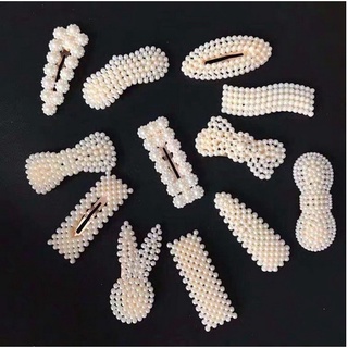 Kẹp tóc hạt châu nhân tạo