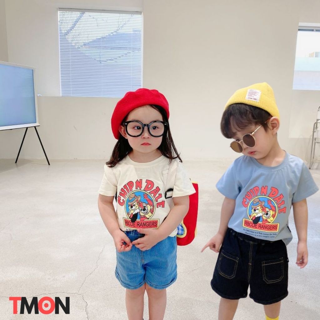 Áo thun cho bé, Áo thun trẻ em từ 1 - 5 tuổi chất cotton Hàn Quốc Tmon Shop TM04