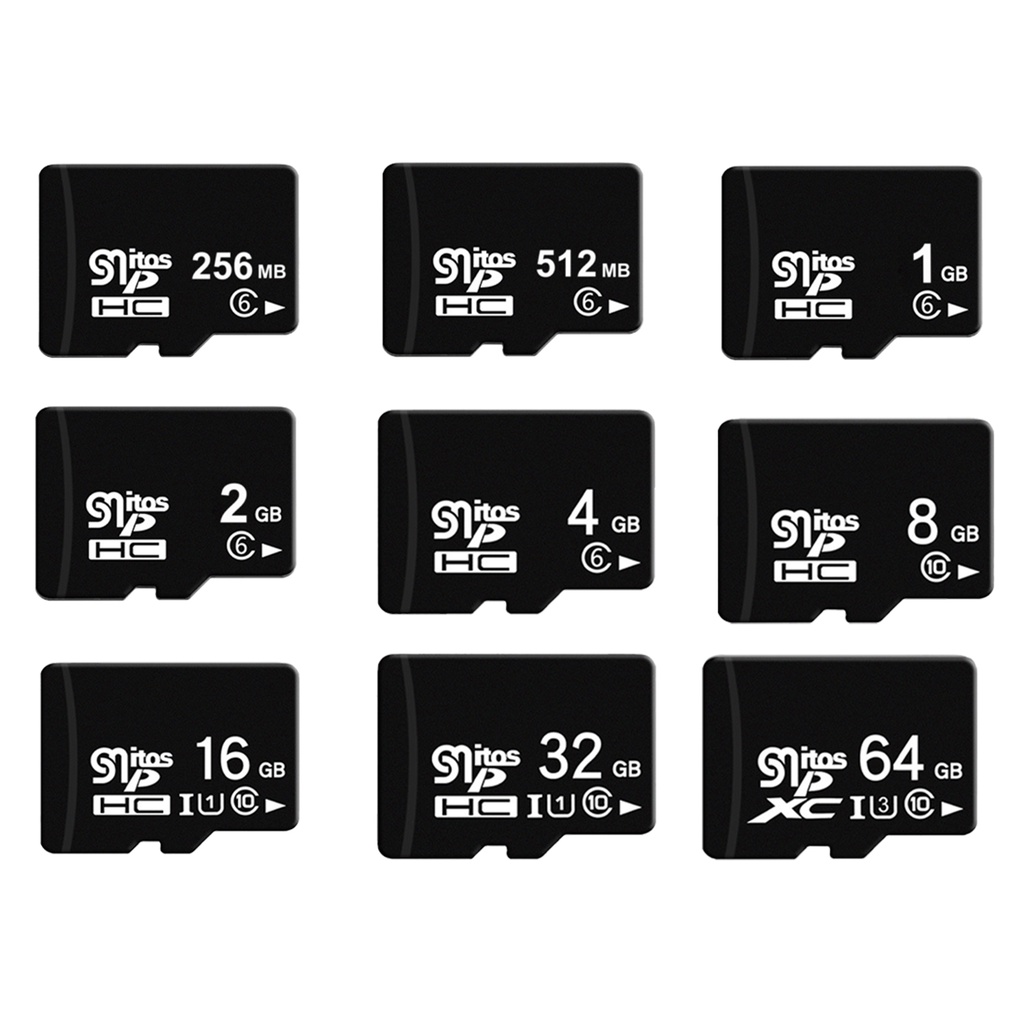 Thẻ nhớ dung lượng lớn 256mb 512mb 1gb 2gb 4gb 8gb 16gb 32gb 64gb 80m/sd DVR cho xe hơi