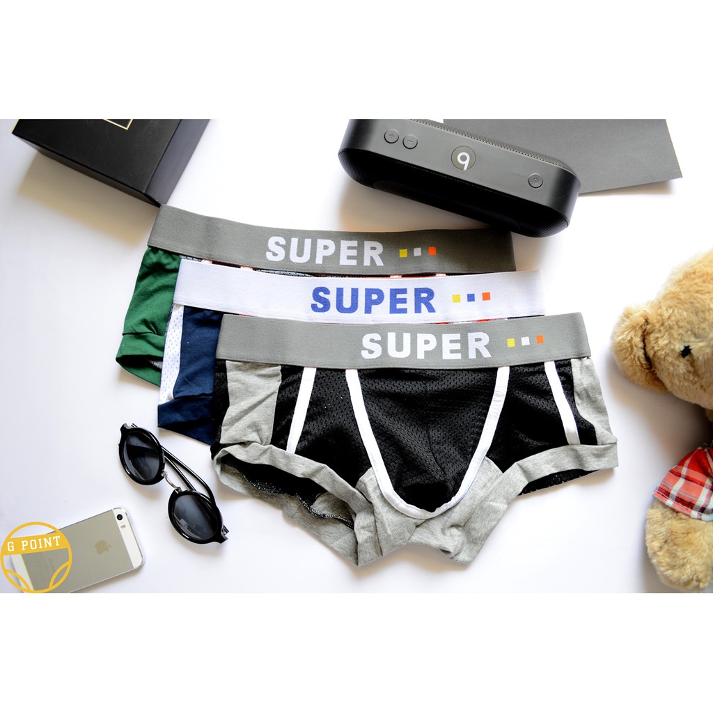 COMBO 2 Quần lót nam boxer lưới