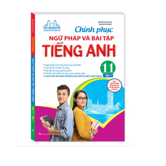 Sách - combo Chinh phục ngữ pháp và bài tập tiếng Anh lớp 11 (trọn bộ 2 tập)