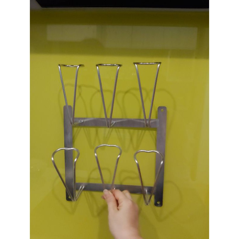 Úp cốc gắn tường inox 304 | BigBuy360 - bigbuy360.vn