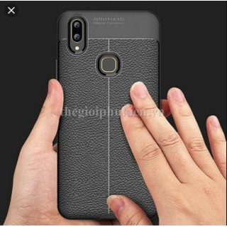 Ốp lưng dẻo cho Vivo Y91 vân giả da Auto Focus