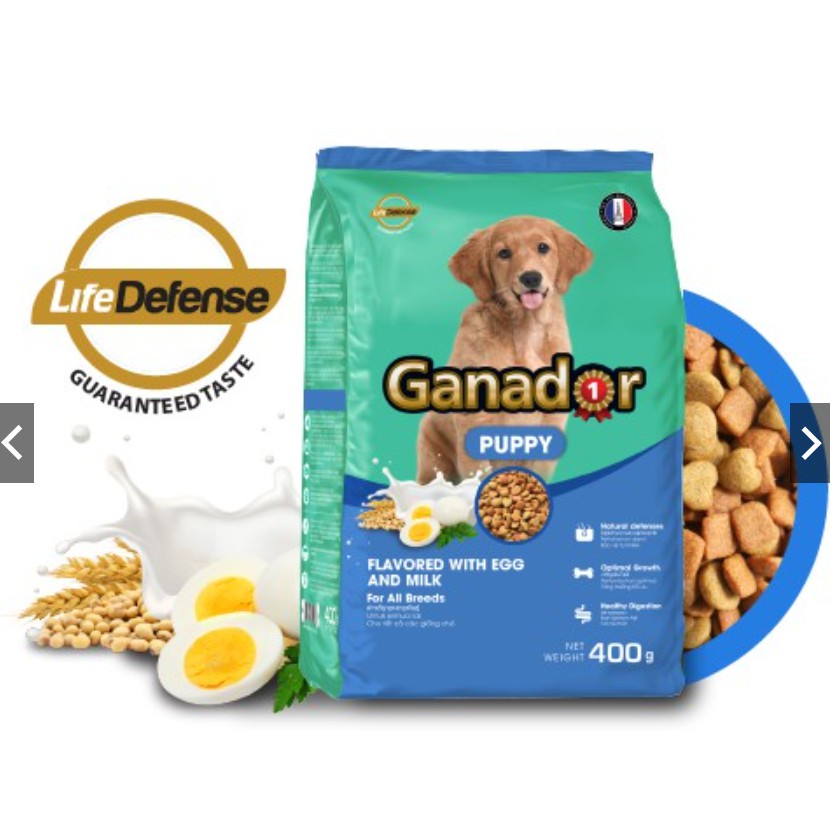 [GANADOR VỊ TRỨNG SỮA] [400 GRAM] Thức ăn cao cấp dành cho cún con