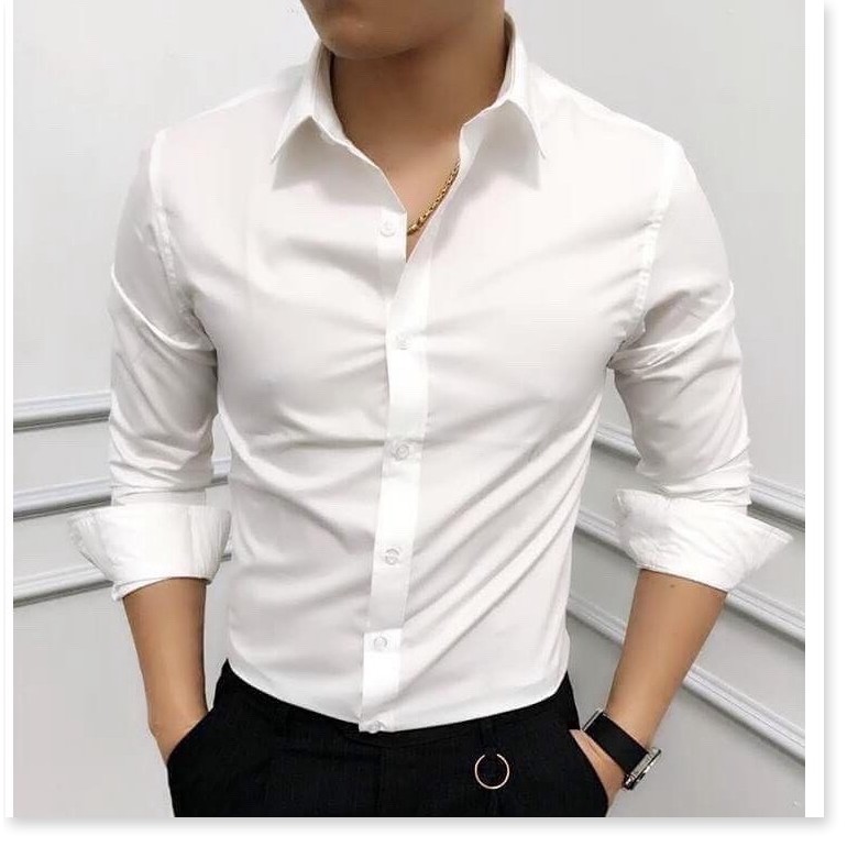 Sơ Mi Nam Cổ Bẻ Vải Mềm Mịn Thoáng Mát Mẫu Mới HP