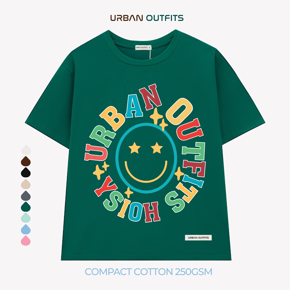 Áo Thun Tay Lỡ Form Rộng URBAN OUTFITS ATO175 Local Brand In kích thước 40x45 ver 2.0 Chất Vải 95% Compact Cotton 250GSM