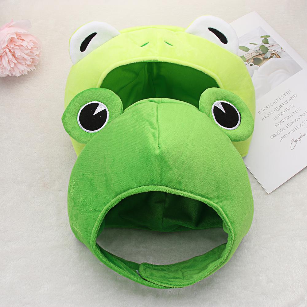 WONDER Mũ Beanie Đính Mắt Ếch Xanh Hoạt Hình Ngộ Nghĩnh