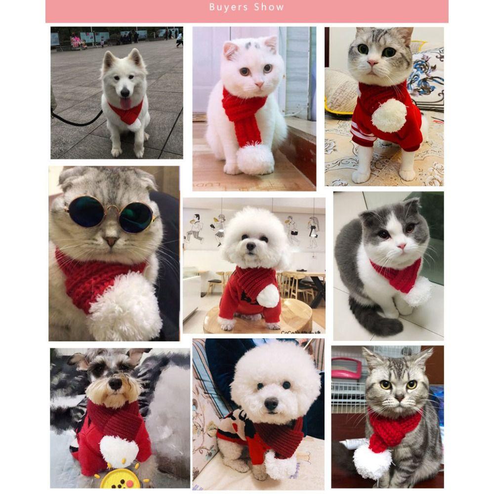 1 Khăn Choàng Cổ Đan Mềm Mại Thời Trang Cho Mèo