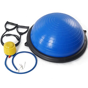 Bóng Tập Yoga Cân Bằng Bosu Trơn 58cm + Tặng Kèm Bơm