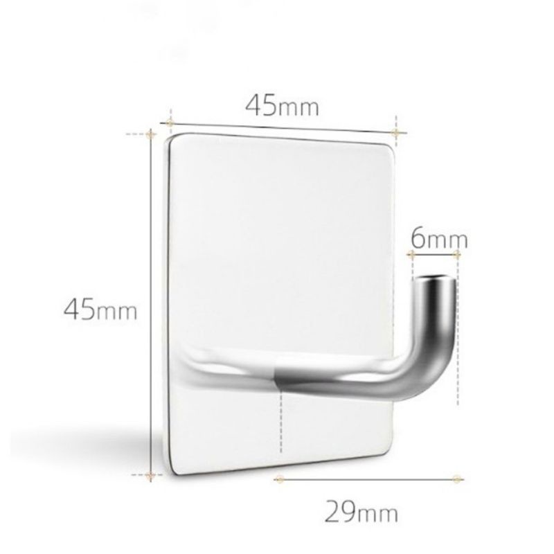 Móc Inox 304 Dán Tường - KHỐNG KHOAN - SIÊU DÍNH - SIÊU CHỐNG NƯỚC - BỀN BỈ