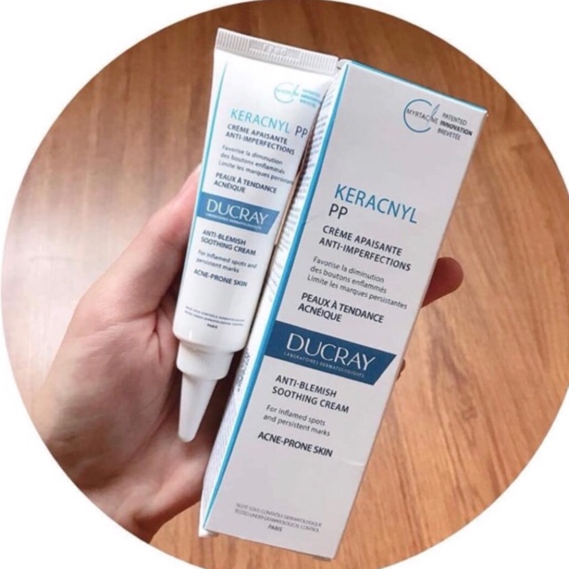 Kem giảm mụn viêm, ngăn ngừa thâm Keracnyl PP Anti-Blemish Soothing Cream 30ml Ducray