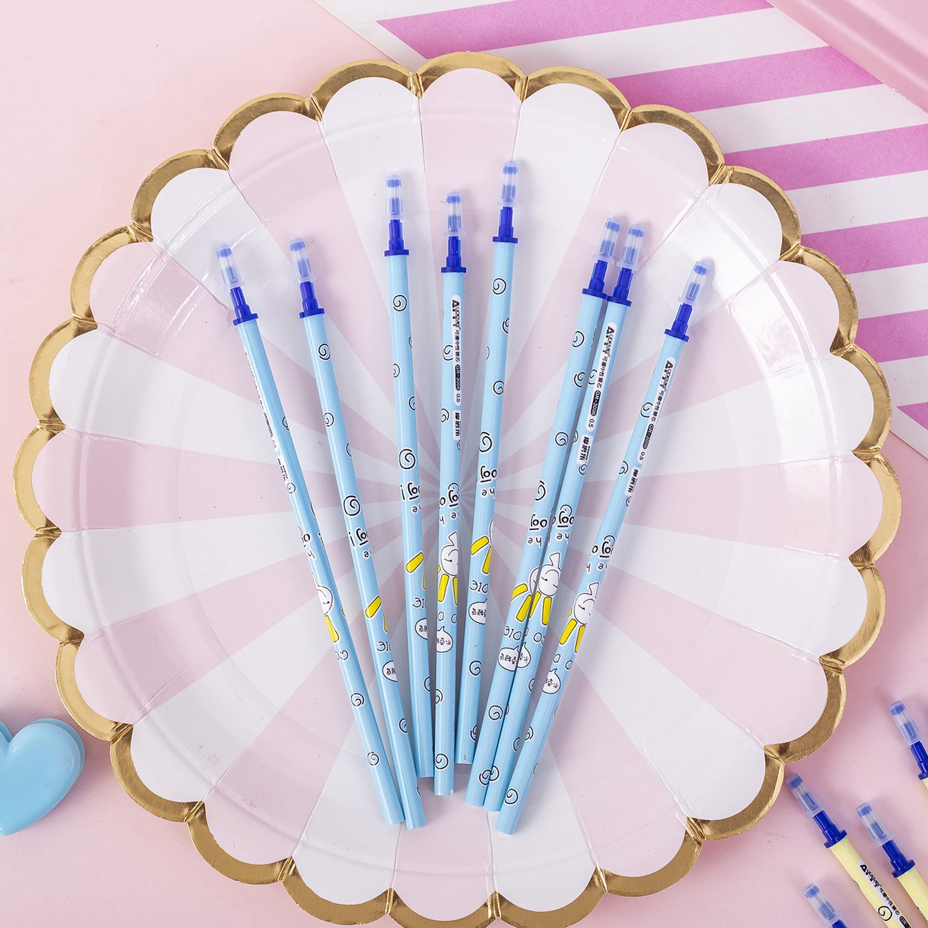 Túi 8 Ngòi Bút Nước Mực Xanh_combo 8 ngòi ,KT đầu 0.4mm, dài 13cm, giá siêu rẻ