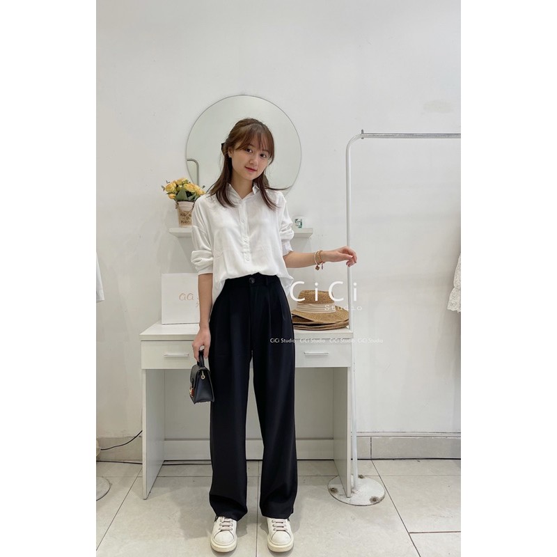 Quần culottes vải lanh lạnh CICISTUDIO | BigBuy360 - bigbuy360.vn