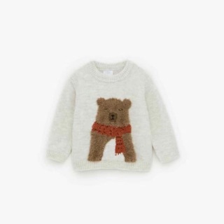 Áo len lông thỏ Zara hình gấu