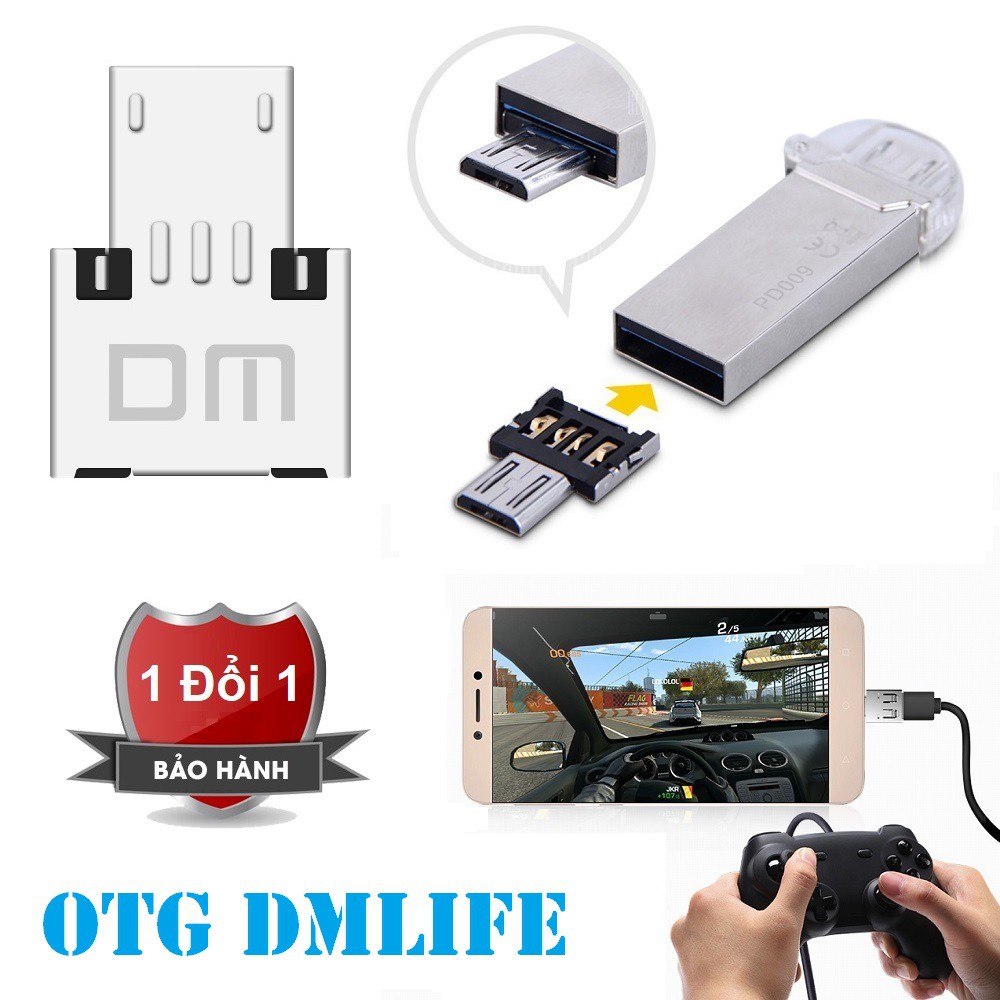 Đầu OTG kết nối chuột, bàn phím với điện thoại cực nhanh - Đầu Micro Usb ra Usb cho Android