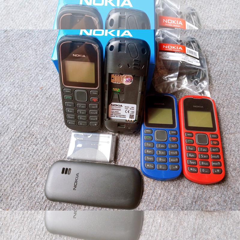 Điện thoại Đen Trắng Khi Nhập [DIEN THOAI] Nokia 1280 + Pin + Sạc, Hàng Loại 1 Ổn Định, Đầy Đủ Tính Năng