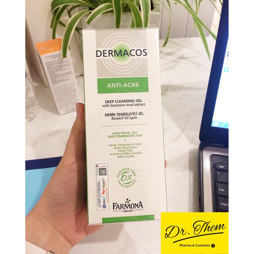 DERMACOS Sữa Rửa Mặt Farmona Dermacos Anti Acne Deep Cleansing Gel 150ml, Sạch Sâu Ngừa Mụn, Cho Da Dầu | BigBuy360 - bigbuy360.vn