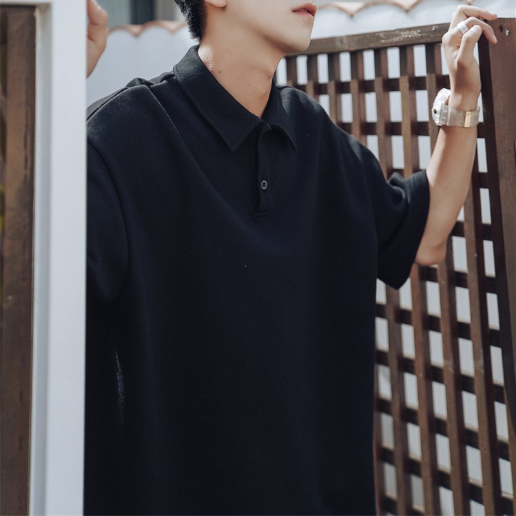 Áo Polo Trơn Basic Streetwear® Nam Nữ 2 Màu - Áo Ngắn Tay TrơnThấm Hút Form Rộng Thời Trang ( APL01 )