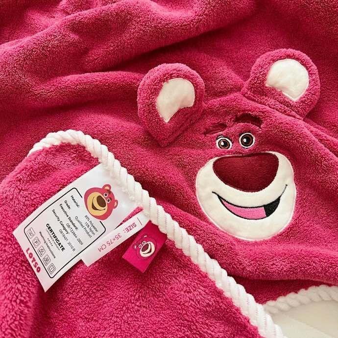 Khăn tắmkhăn tắm Khăn Tắm cotton Trơn Thấm Hút Nhanh Khô Họa Tiết Gấu Và Dâu Tây Đáng Yêu Cho Bé
