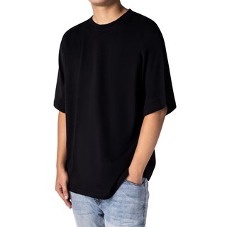 Ao thun tay lỡ cao cấp FNOS màu trắng, đen form oversize 100% cotton vải dày thun 2 chiều